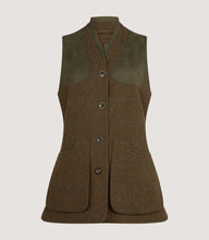 Load image into Gallery viewer, Women&#39;s Tweed Shooting Vest in Oakley
