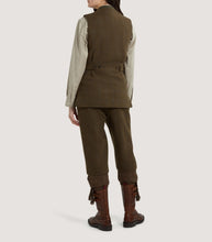 Load image into Gallery viewer, Women&#39;s Tweed Shooting Vest in Oakley
