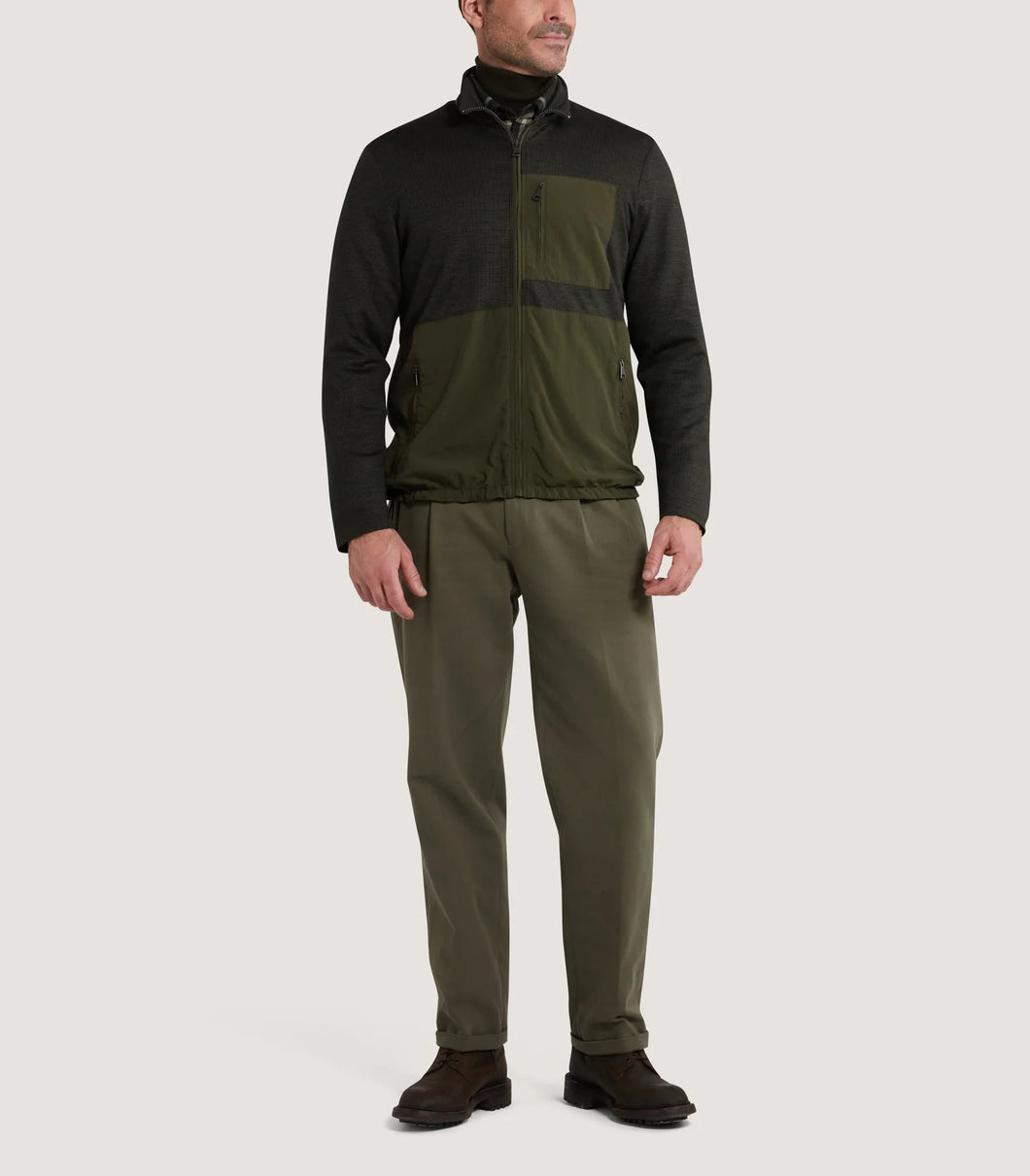 Men's Merino Tech Jersey Jacket in Loden