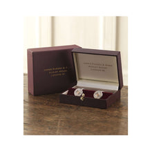 Load image into Gallery viewer, Purdey Cartridge Cap/Gold Pin Silver Cufflinks
