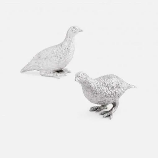 Grouse Cock & Hen Figurines – Small